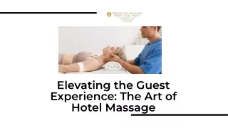 Hotel Massage