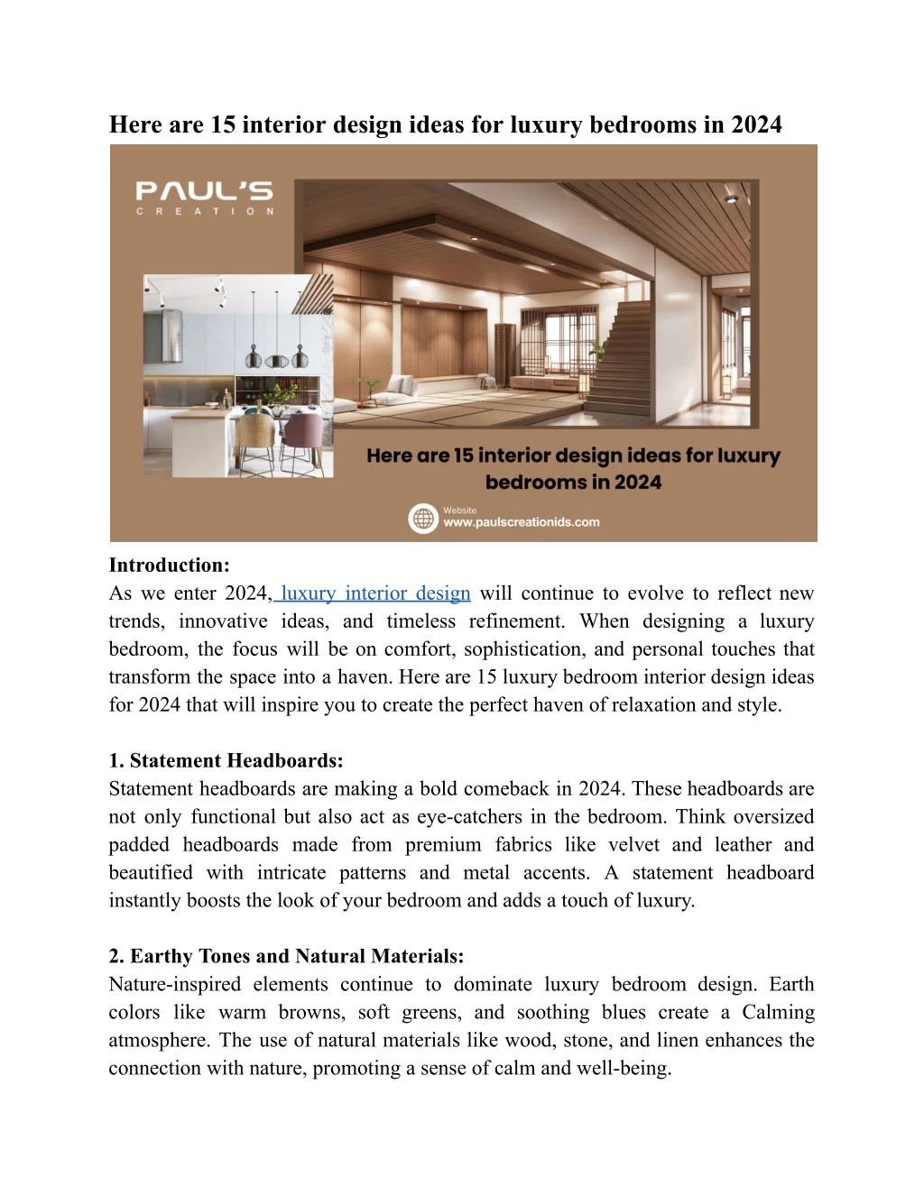 PPT - Here are 15 interior design ideas for luxury bedrooms in 2024 ...