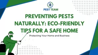 Preventing Pests Naturally Eco-Friendly Tips for a Safe Home