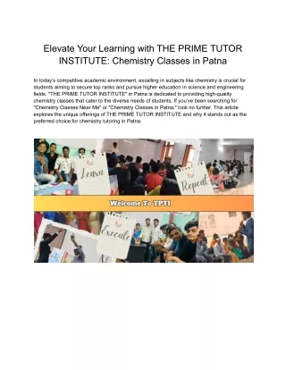 Enhance Your Commerce Skills: The Prime Tutor Institute's Proximity to You