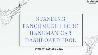 Standing Panchmukhi Lord Hanuman Car Dashboard Idol – theartarium