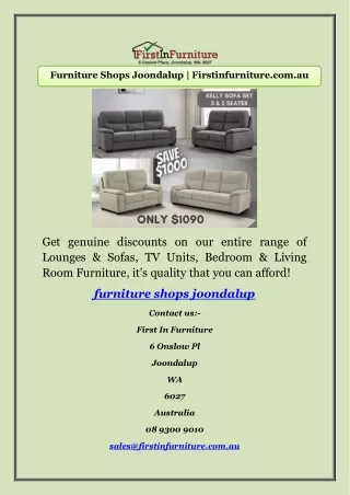 Furniture Shops Joondalup | Firstinfurniture.com.au