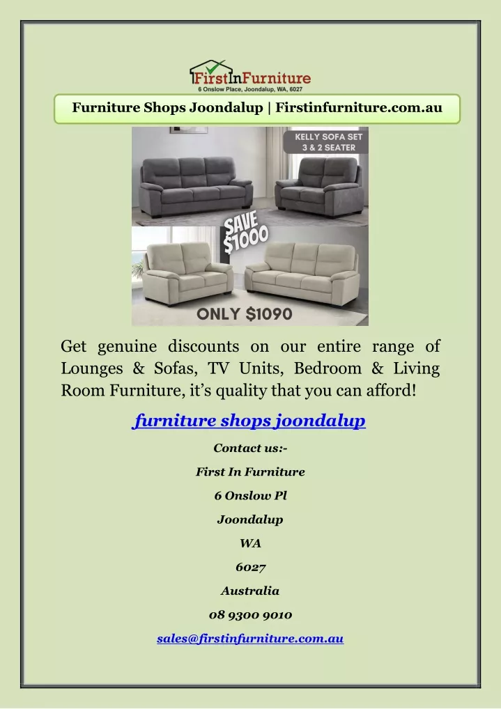 furniture shops joondalup firstinfurniture com au