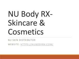 NU Body RX- Skincare & Cosmetics