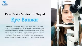 Eye Test Center In Nepal | Eye Sansar