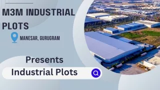 M3M Industrial Plots E -  Brochure