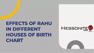 Effects of Rahu in Different Houses of Birth Chart
