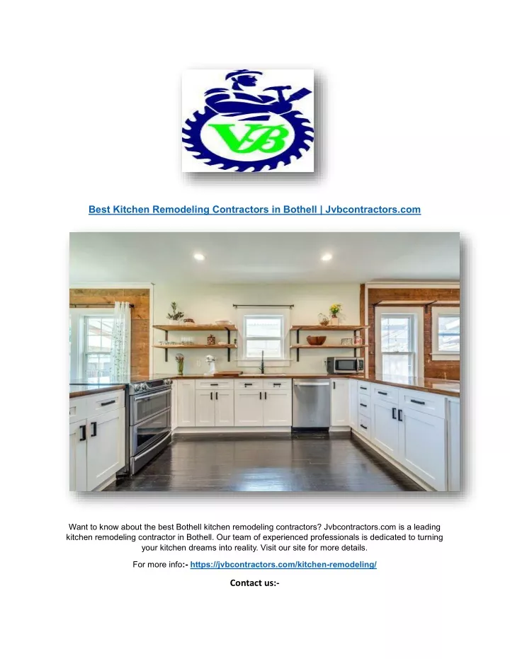 best kitchen remodeling contractors in bothell