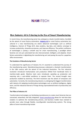 how industry 4 0 is ushering in the era of smart
