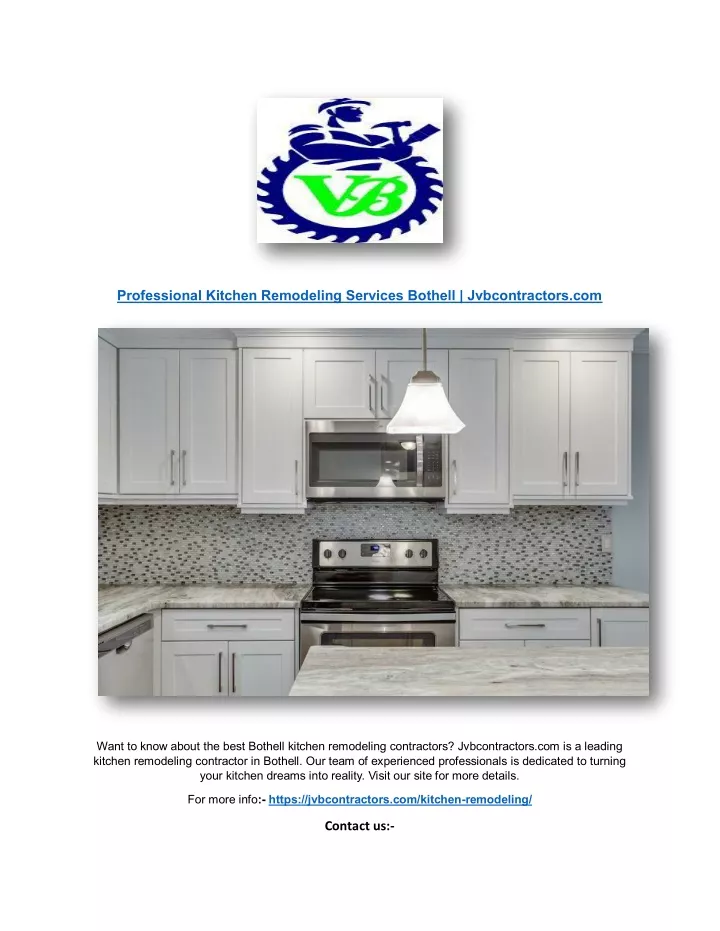 professional kitchen remodeling services bothell