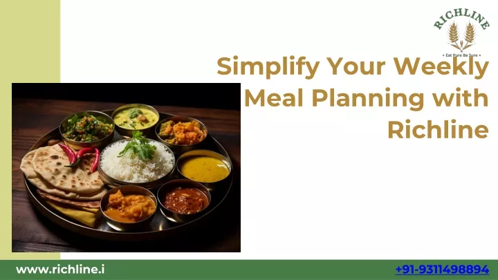 simplify your weekly meal planning with richline