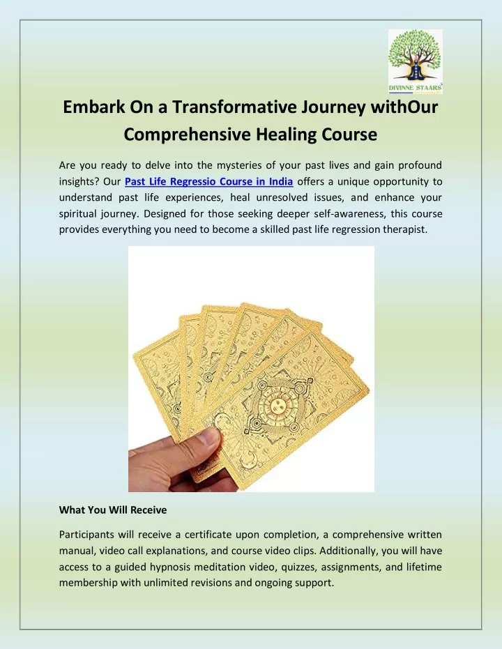 embark on a transformative journey withour