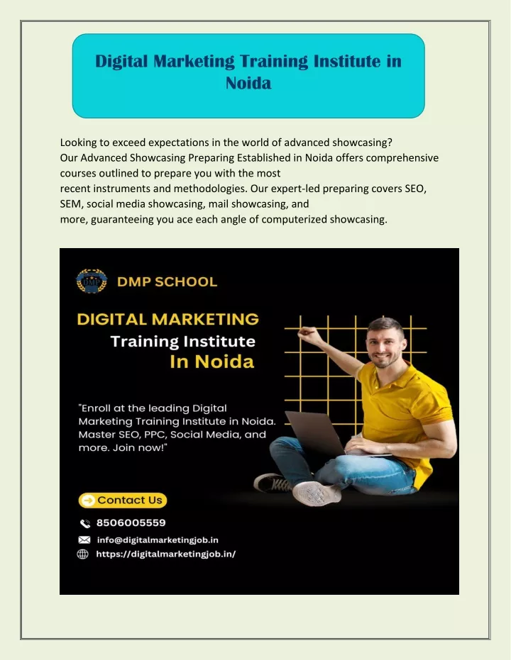 digital marketing training institute in noida