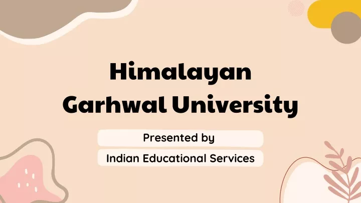 himalayan garhwal university