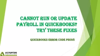 How to do setup for ending QuickBooks Error code PS038