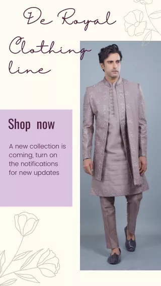 Visit Traditional wear for men near me at De Royal.