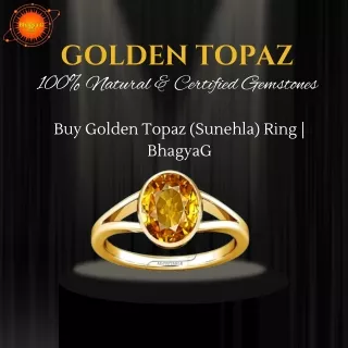 Buy Golden Topaz (Sunehla) Ring  BhagyaG (1)