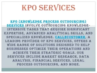 KPO SERVICES