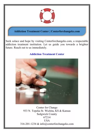 Addiction Treatment Center Centerforchangeks.com