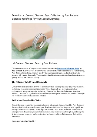 exquisite lab created diamond band collection