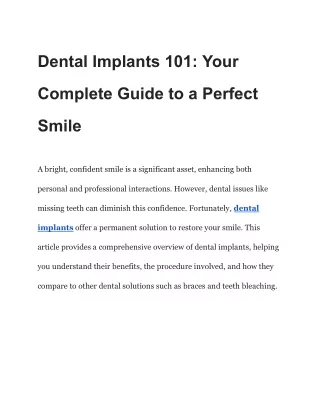 Dental Implants 101_ Your Complete Guide to a Perfect Smile