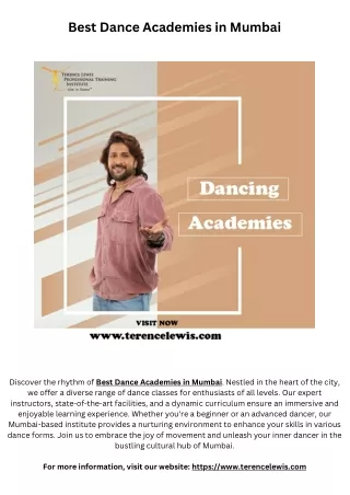 Best Dance Academies in Mumbai