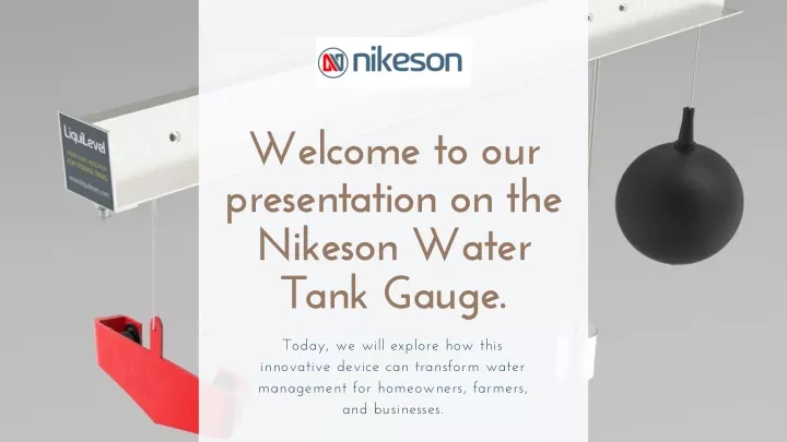 welcome to our presentation on the nikeson water