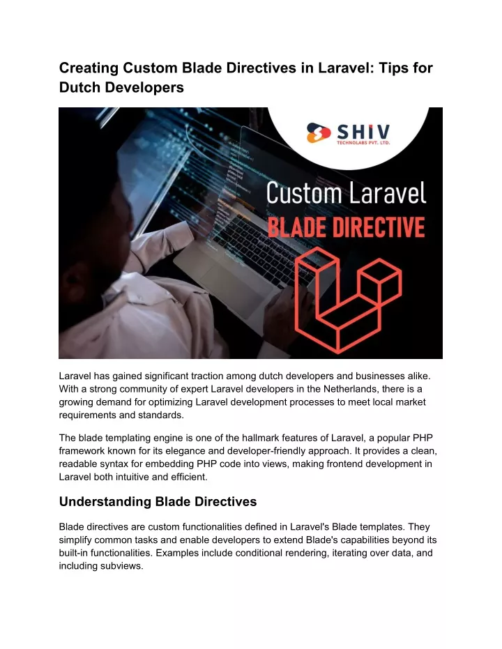 creating custom blade directives in laravel tips