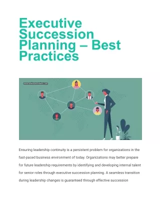executive succession planning best practices