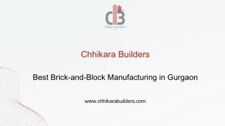 Best Brick-and-Block Manufacturing in Gurgaon