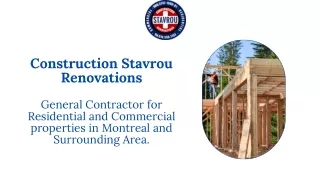 Top Commercial Renovation Services in Montreal - Construction Stavrou