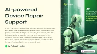 AI-powered-Device-Repair-Support