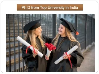 Best University, Courses for PhD in India - Phd Colleges in India