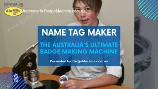 Name tag maker