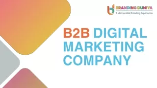 B2B Digital Marketing Company