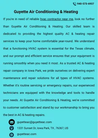 Guyette Air Conditioning & Heating