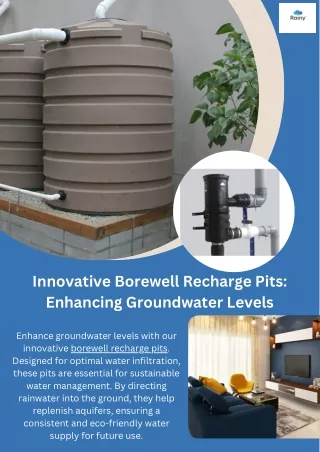 Innovative Borewell Recharge Pits Enhancing Groundwater Levels