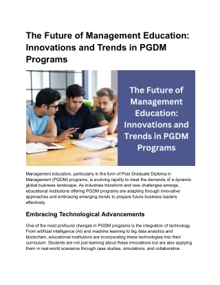 The Future of Management Education_ Innovations and Trends in PGDM Programs