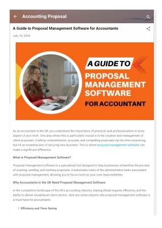 Streamline Proposal Creation With Proposal Management Software