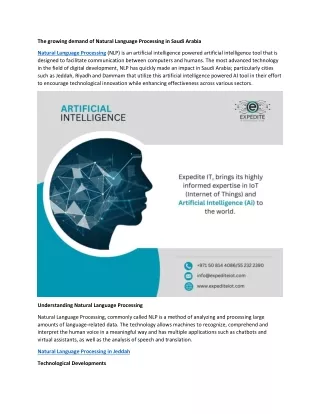 the growing demand of natural language processing