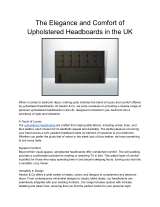_Upholstered Headboards in the UK