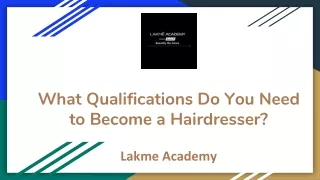 What Qualifications Do You Need to Become a Hairdresser