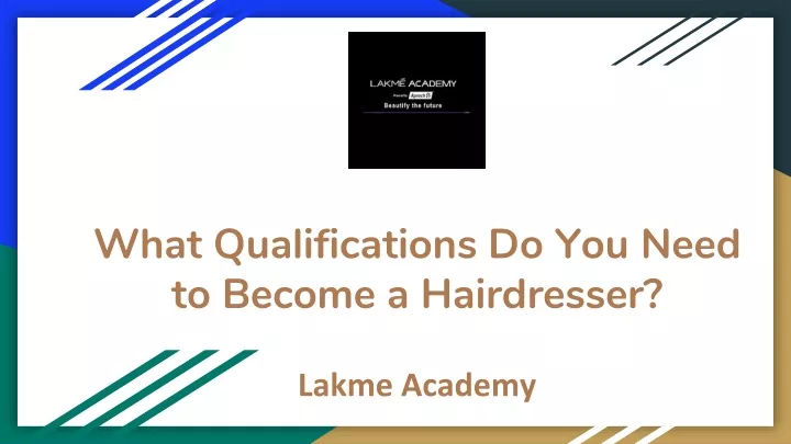 what qualifications do you need to become a hairdresser