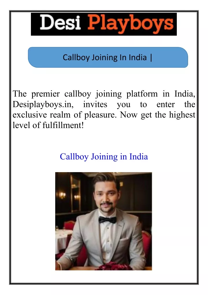 callboy joining in india desiplayboys in