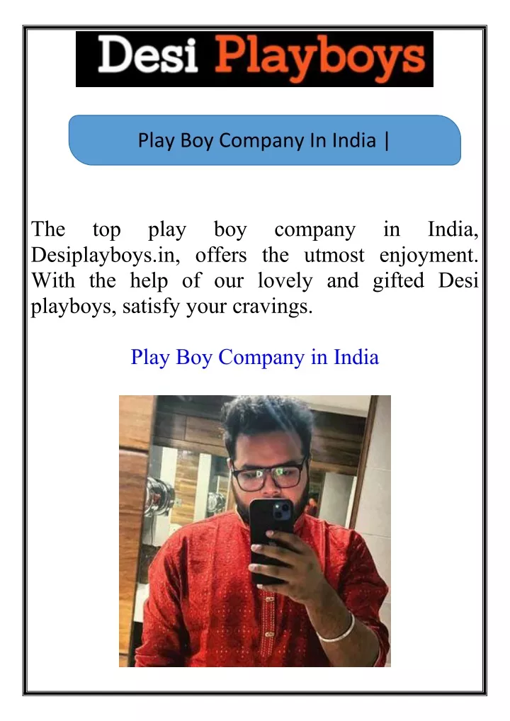 play boy company in india desiplayboys in