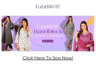 Welcome to Fabrikala: Your Ultimate Destination for Ethnic Wear Essentials