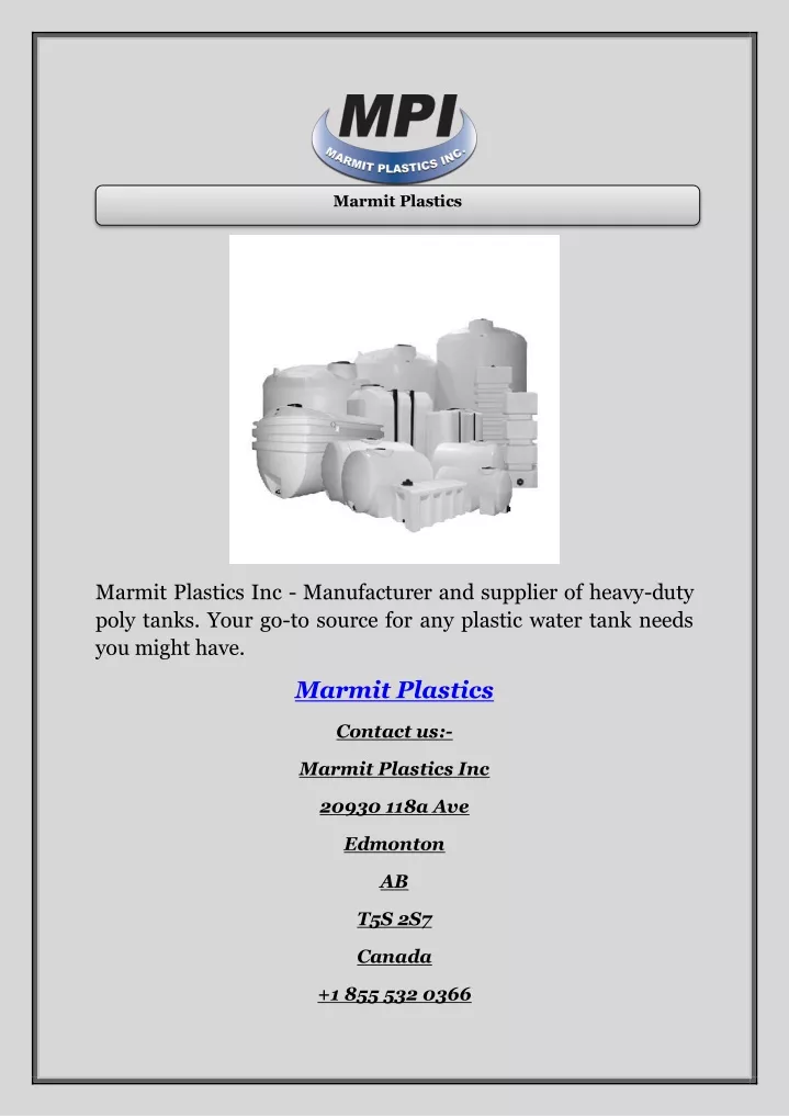 marmit plastics