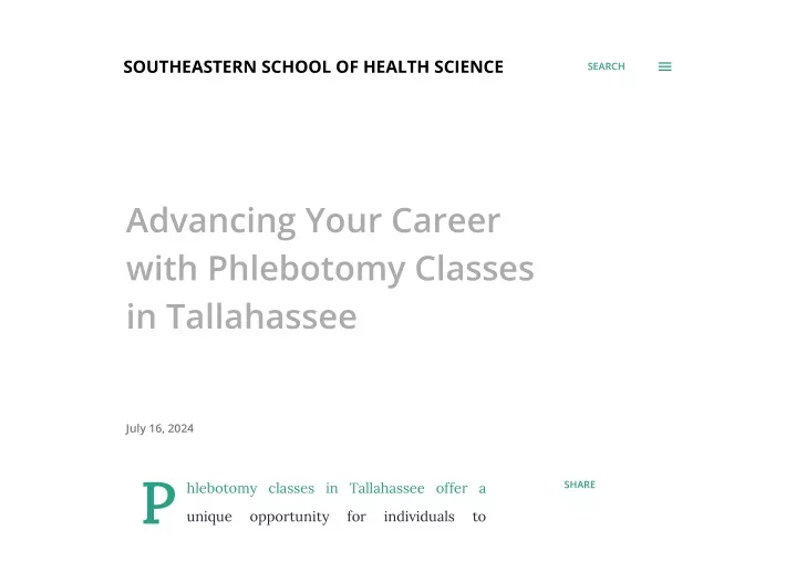 southeastern school of health science