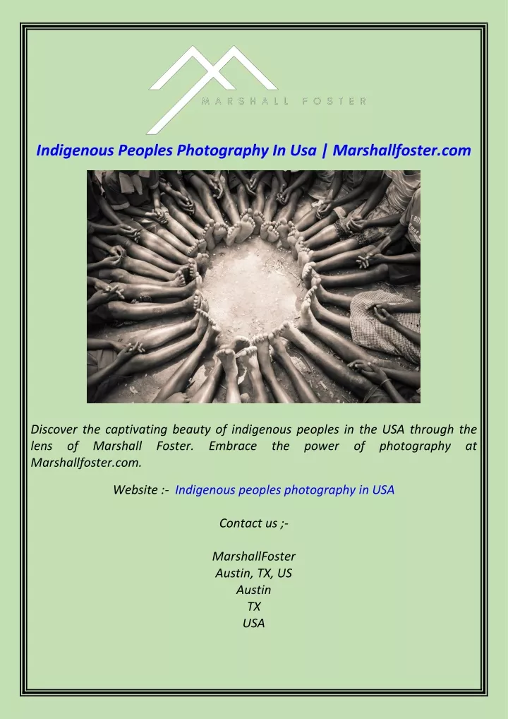 indigenous peoples photography