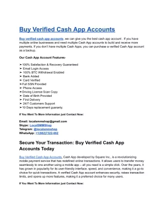 How to Safely Buy Verified Cash App Accounts Online